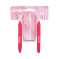 Aparelho de Depilação Lamini Femme Sensitive 3 Lâminas com Fita Lubrificante e Cabo Aderente 2 Unidades