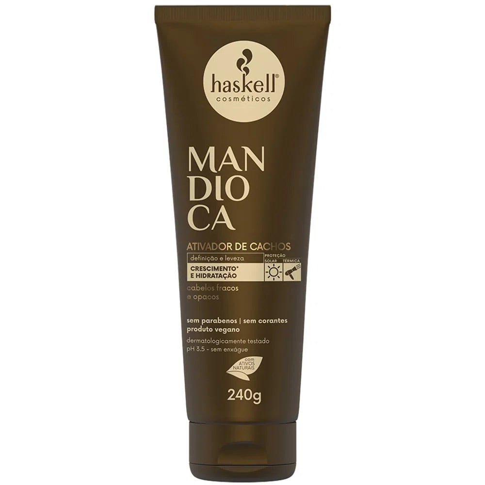 Ativador de Cachos Haskell Mandioca Multifunções 240 g