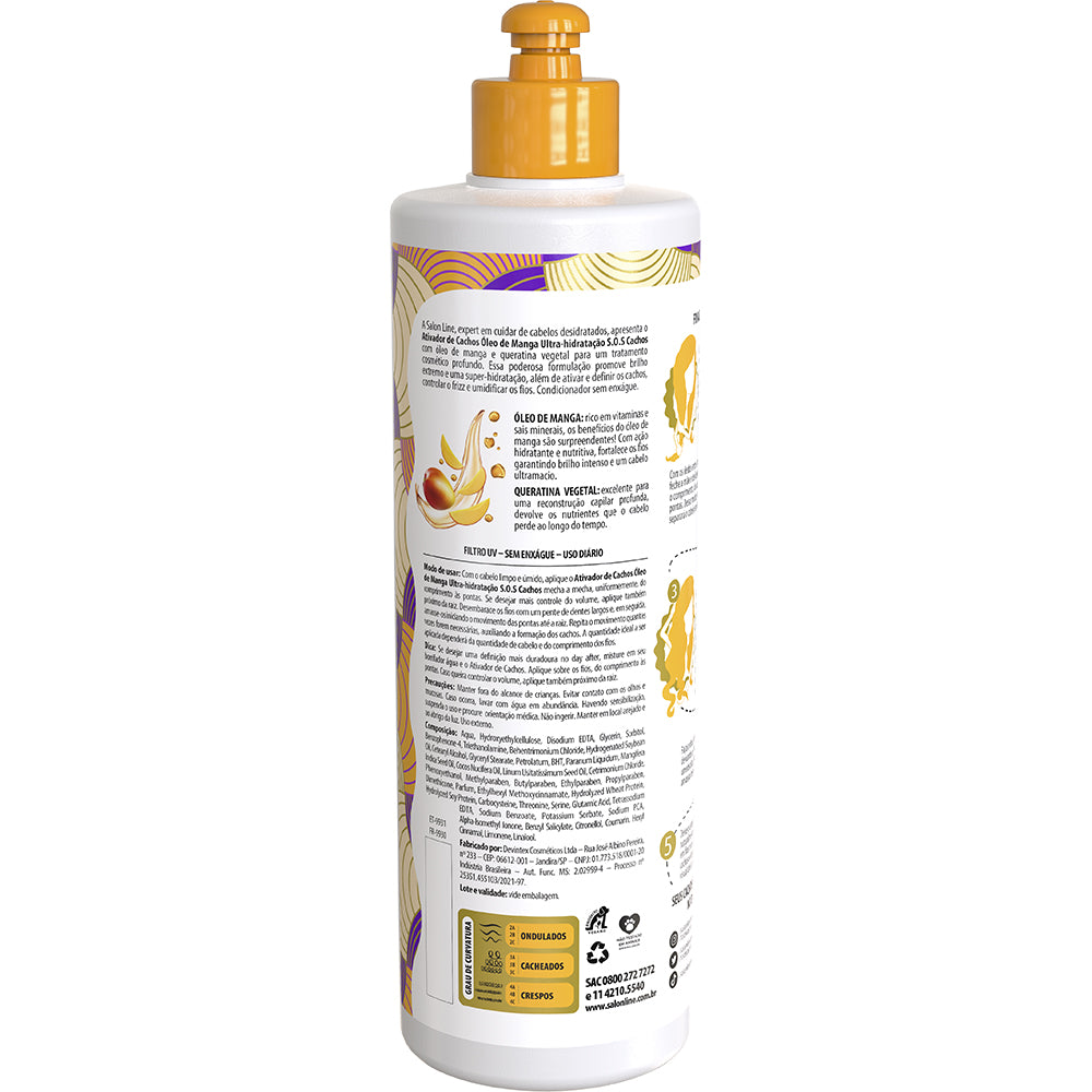 Ativador de Cachos Salon Line S.O.S Cachos Óleo de Manga 500 ml