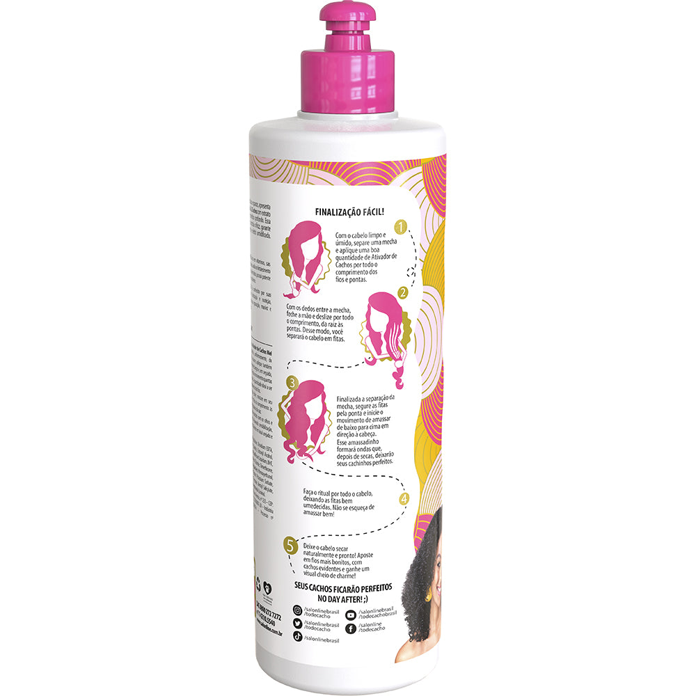 Ativador de Cachos Salon Line S.O.S Cachos Mel e Óleo de Argan 500 ml