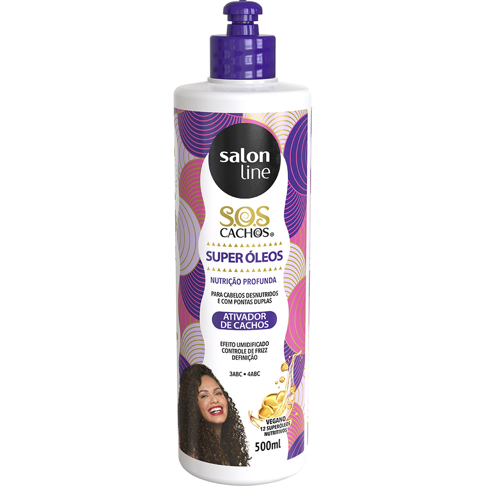 Ativador de Cachos Salon Line S.O.S Cachos Super Óleos 500 ml