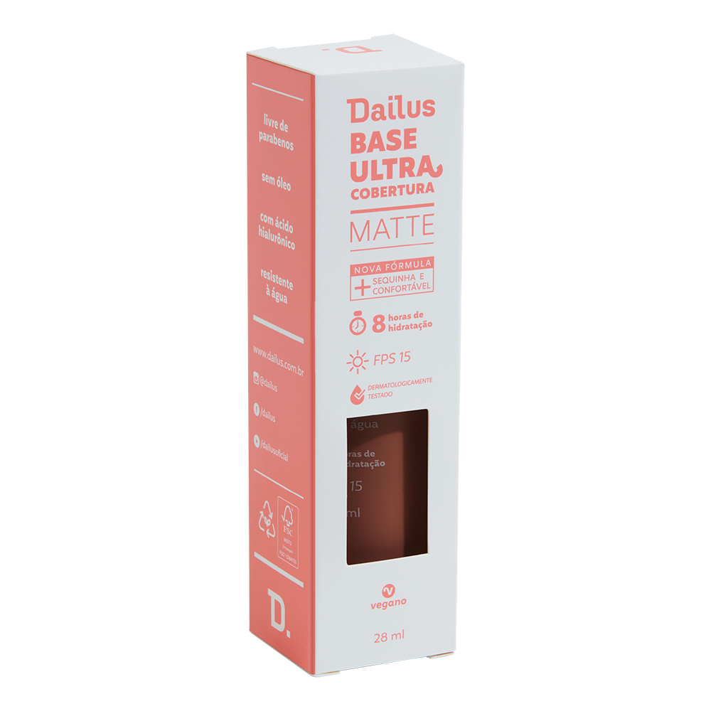 Base Líquida Dailus Ultra Cobertura D11 Escuro 28 ml