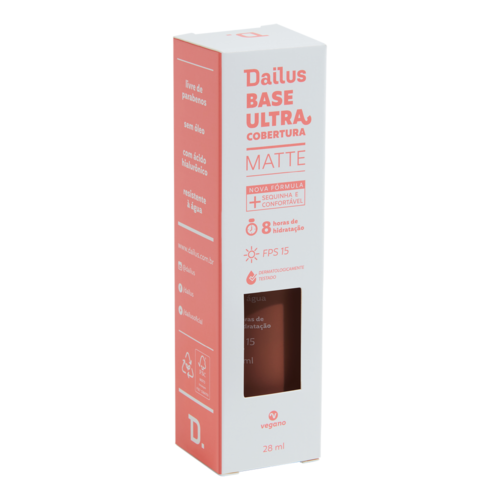 Base Líquida Dailus Ultra Cobertura D11 Escuro 28 ml