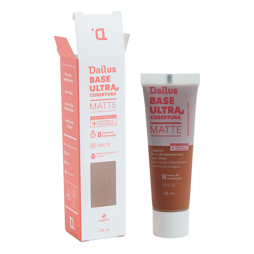 Base Líquida Dailus Ultra Cobertura D10 Escuro 28 ml
