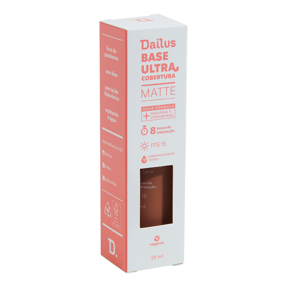 Base Líquida Dailus Ultra Cobertura D10 Escuro 28 ml
