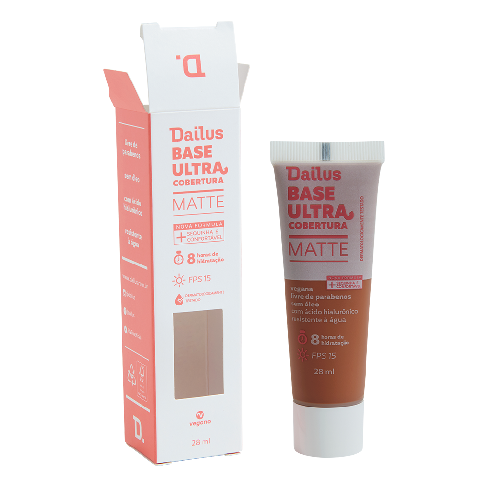 Base Líquida Dailus Ultra Cobertura D10 Escuro 28 ml