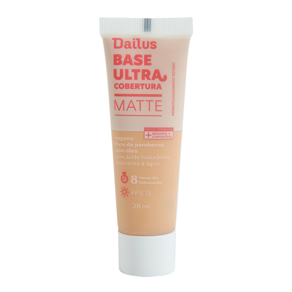 Base Líquida Dailus Ultra Cobertura D3 Claro 28ml