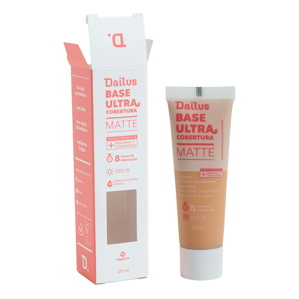Base Líquida Dailus Ultra Cobertura D5 Médio 28 ml