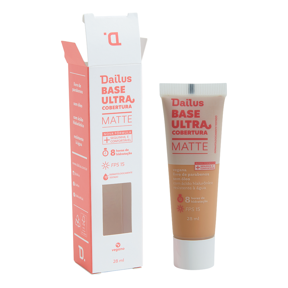 Base Líquida Dailus Ultra Cobertura D6 Médio 28 ml