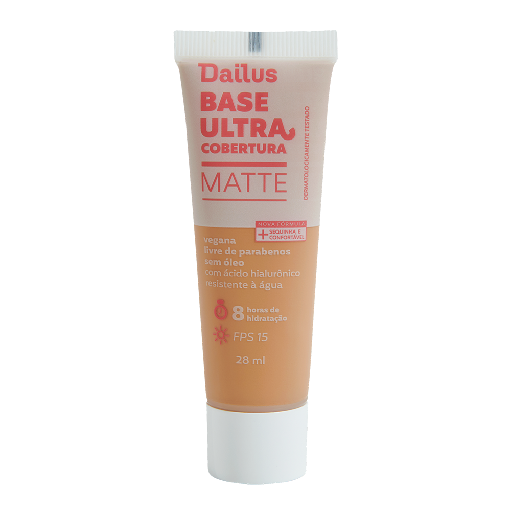 Base Líquida Dailus Ultra Cobertura D7 Médio 28 ml