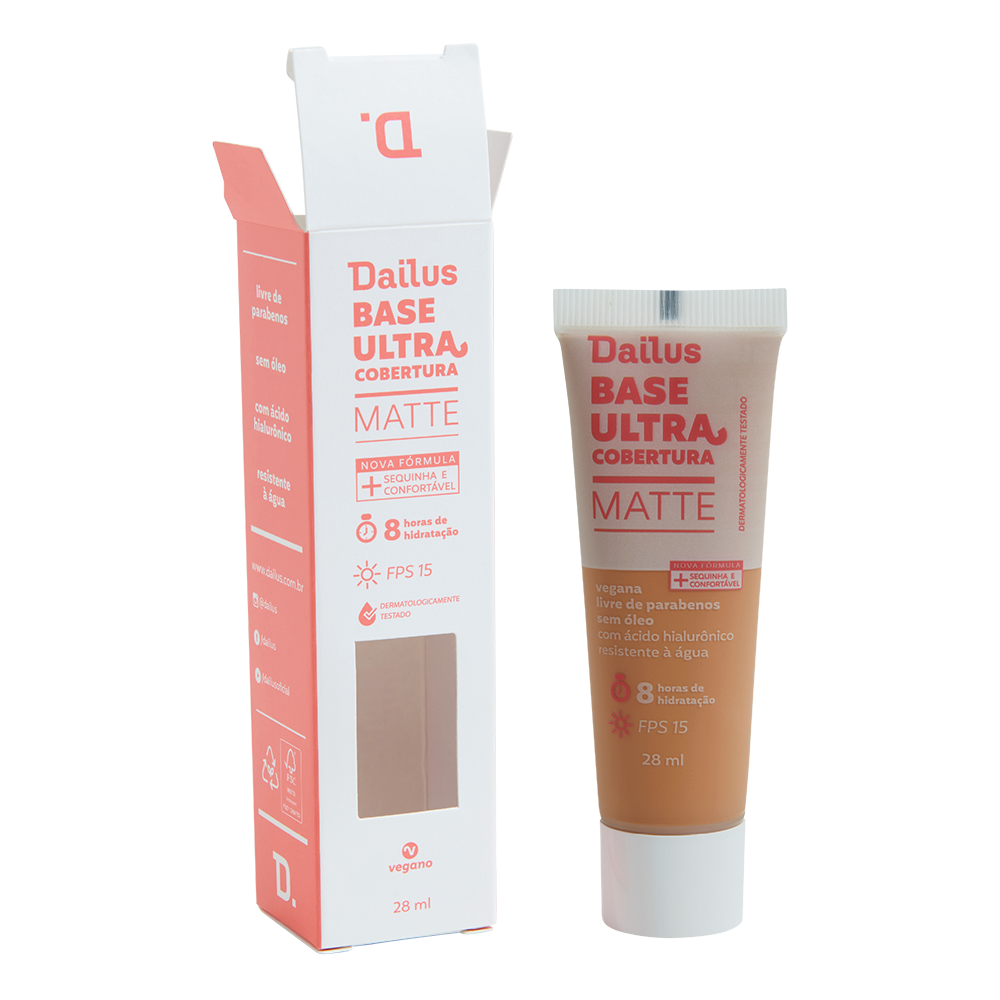 Base Líquida Dailus Ultra Cobertura D7 Médio 28 ml