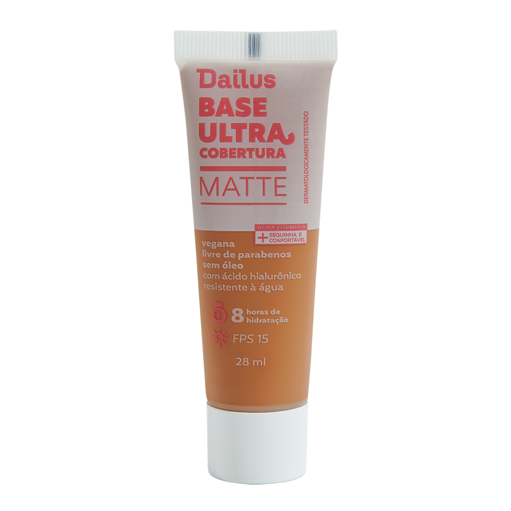 Base Líquida Dailus Ultra Cobertura D8 Médio 28 ml