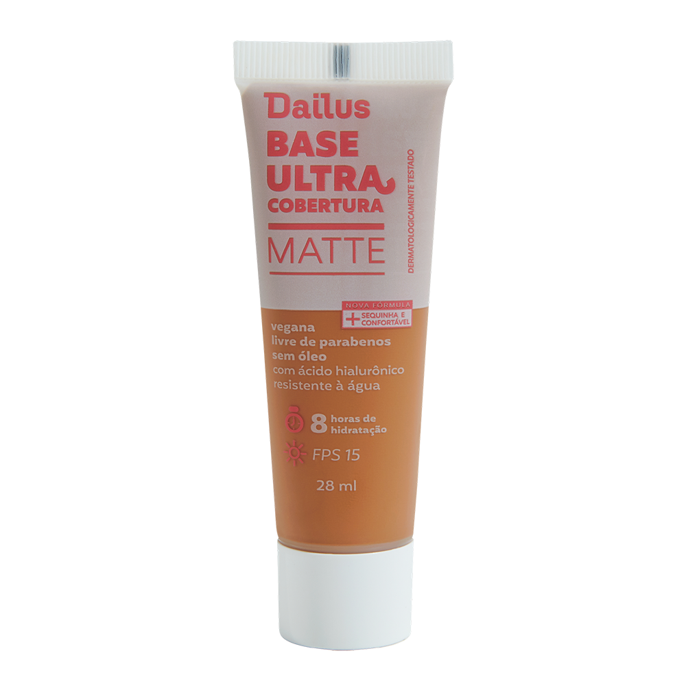Base Líquida Dailus Ultra Cobertura D8 Médio 28 ml