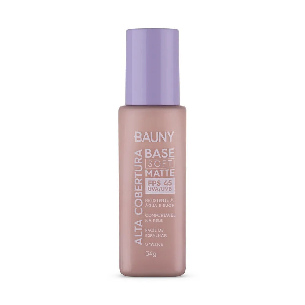 Base Líquida Bauny Soft Matte Alta Cobertura Cor 020 34 g