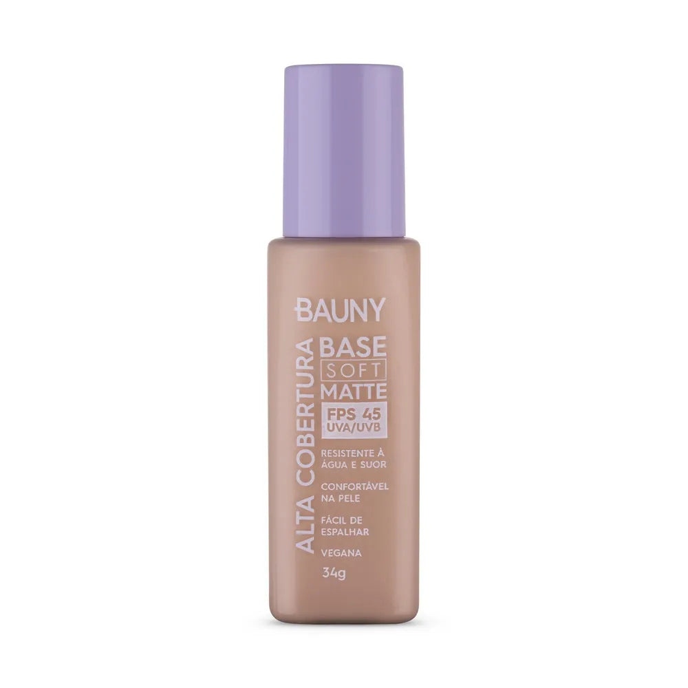 Base Líquida Bauny Soft Matte Alta Cobertura Cor 030 34 g