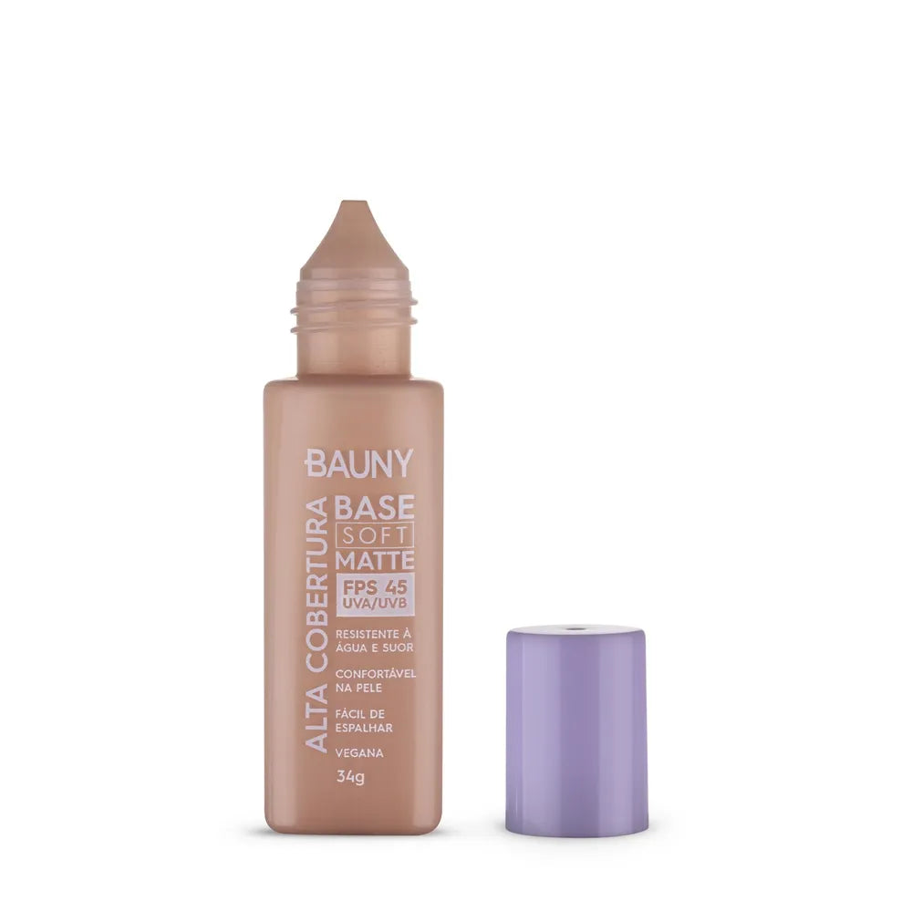 Base Líquida Bauny Soft Matte Alta Cobertura Cor 040 34 g