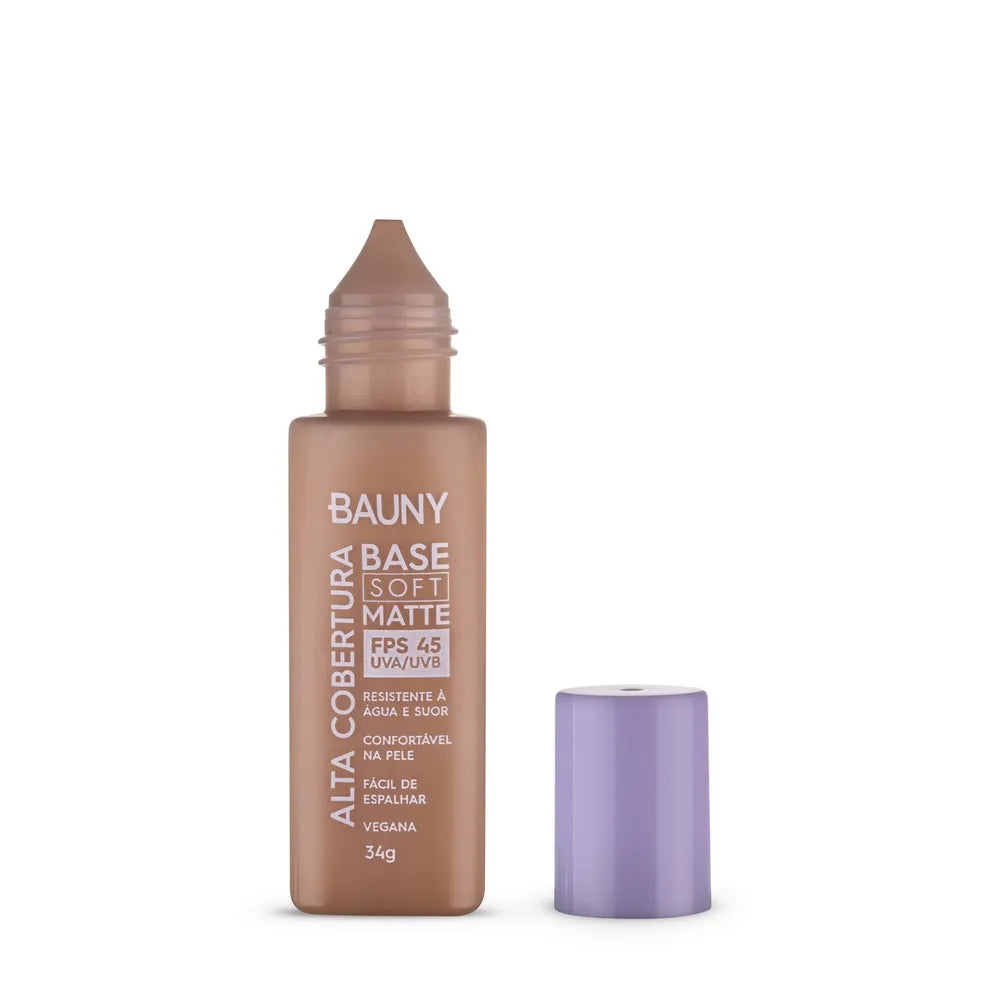 Base Líquida Bauny Soft Matte Alta Cobertura Cor 070 34 g