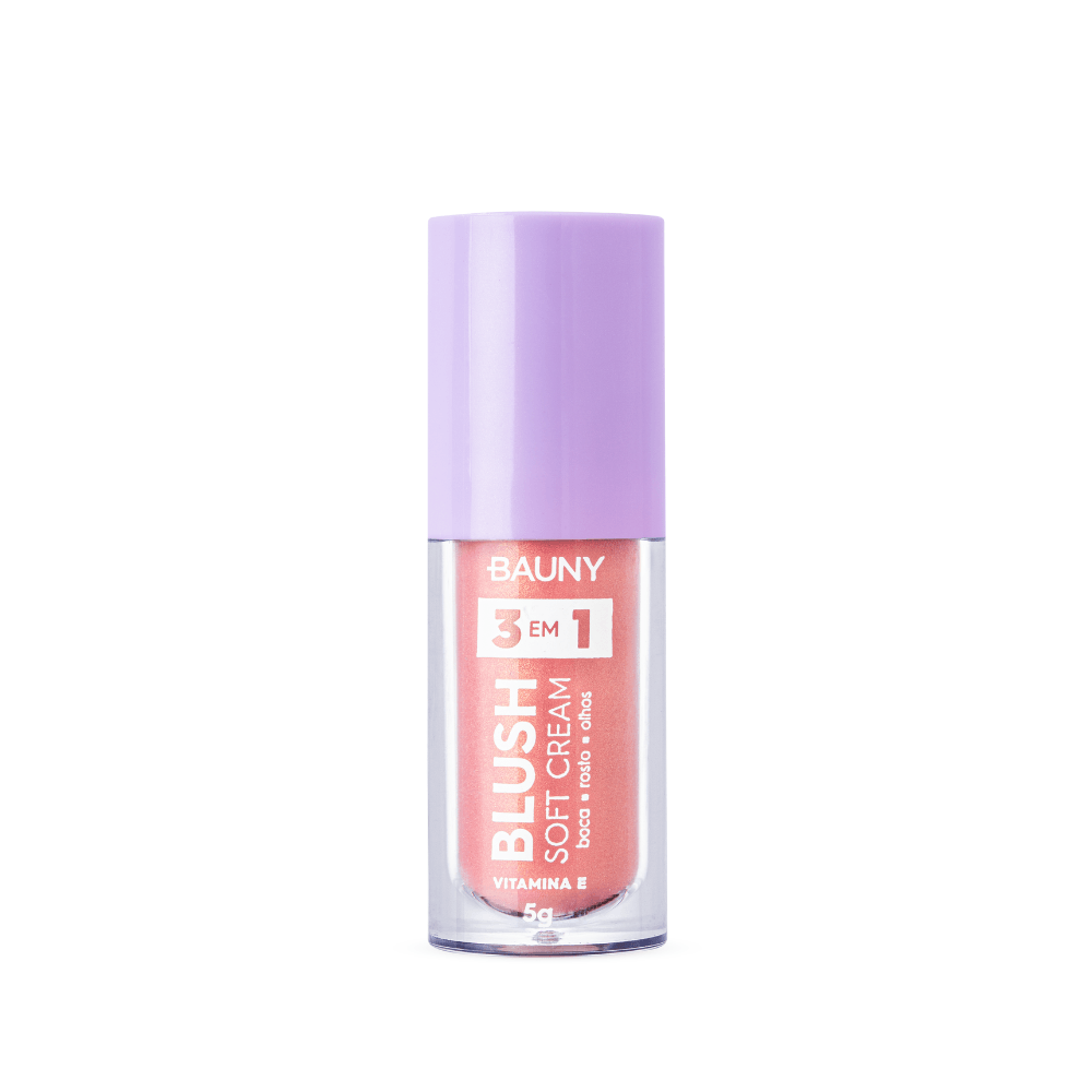 Blush Líquido Bauny 3 em 1 Soft Cream 5g Princess