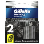 Carga Gillette para Aparelho Mach3 Carbono com 2 Unidades
