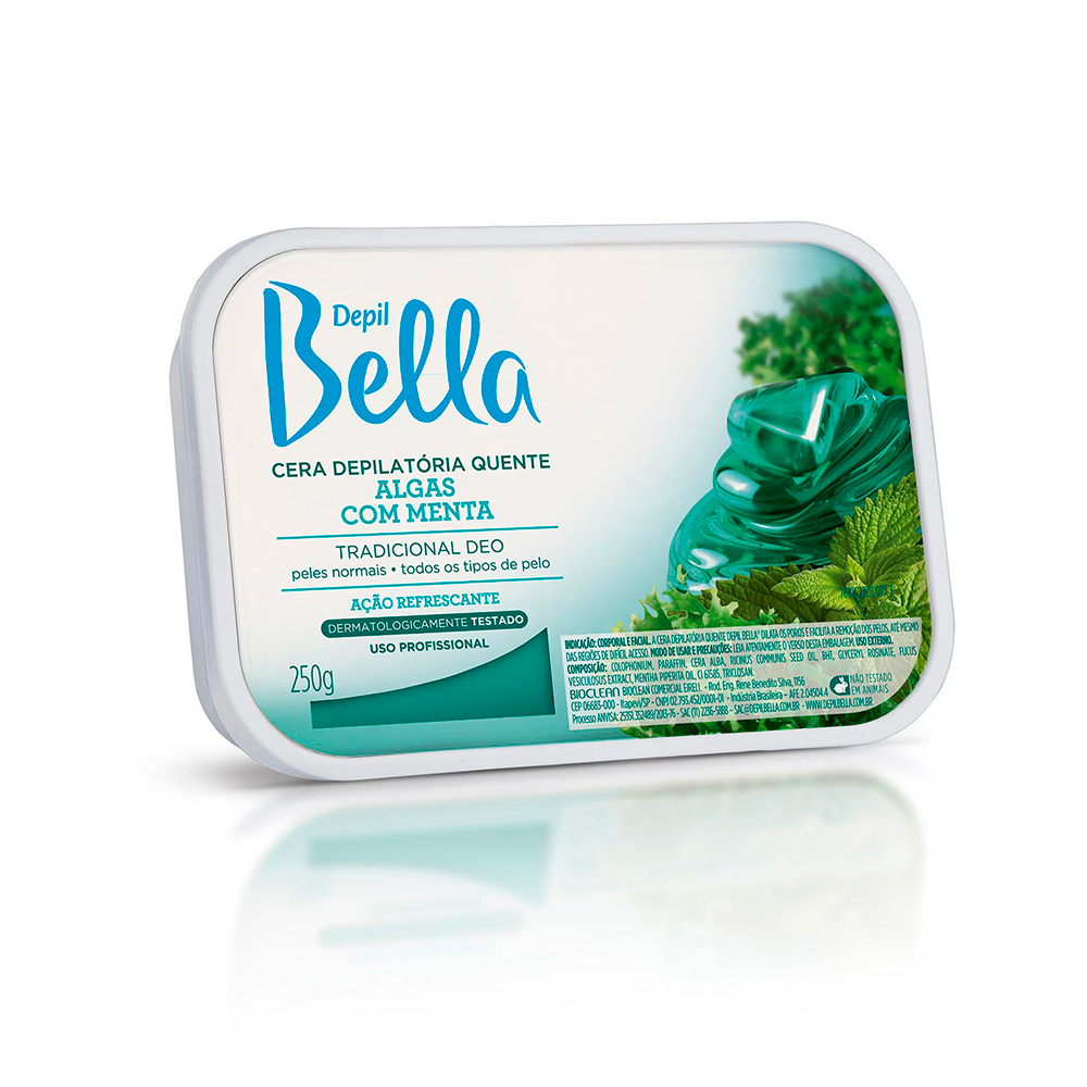 Cera Depilatória Depil Bella Quente Algas com Menta 250g