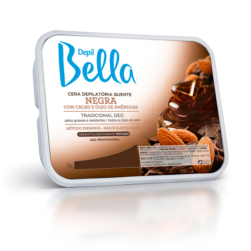 Cera Depilatória Depil Bella Quente Negra 1kg