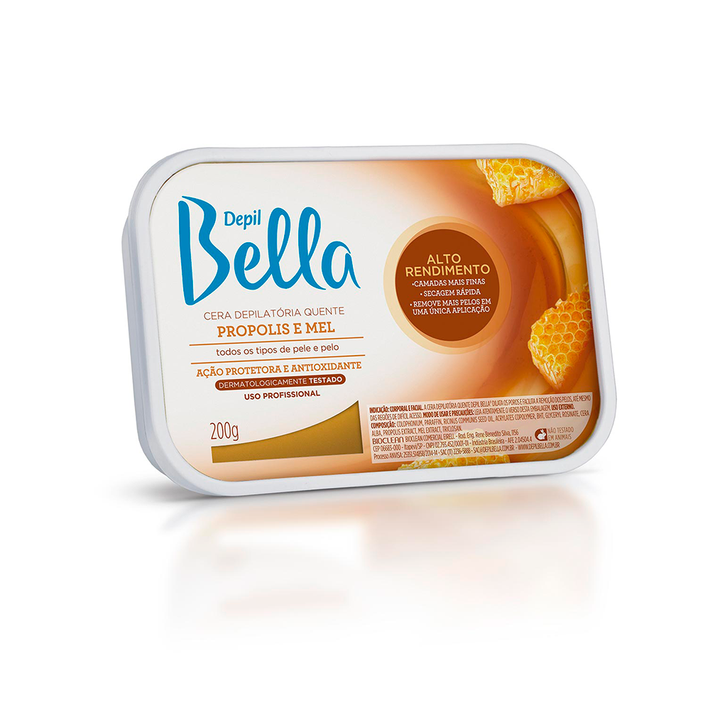 Cera Depilatória Depil Bella Quente Própolis e Mel 200g