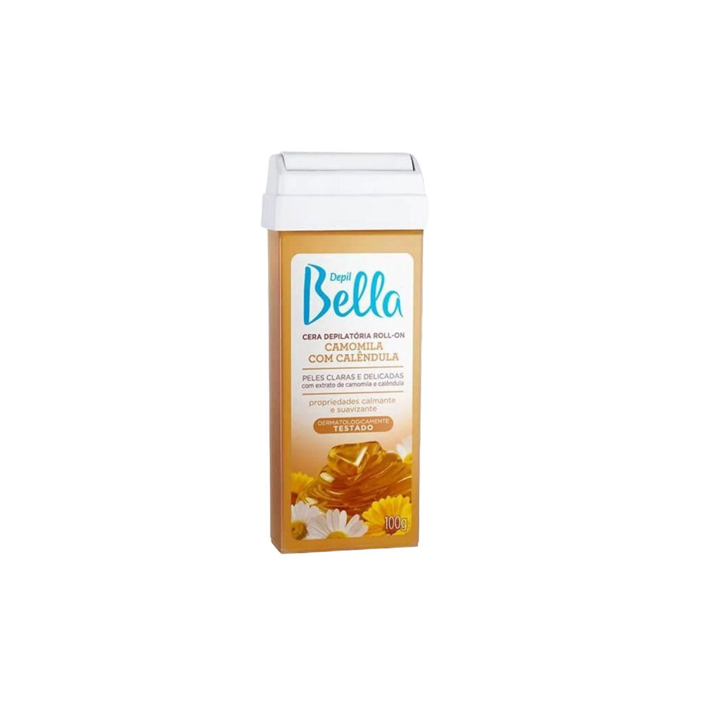 Cera Depilatória Depil Bella Roll-on Camomila com Calêndula 100g