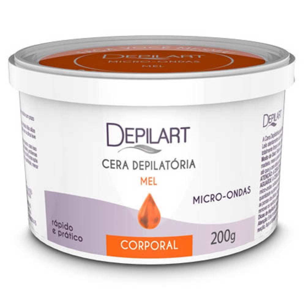 Cera Depilatória Depilart para Micro-ondas Mel 200g