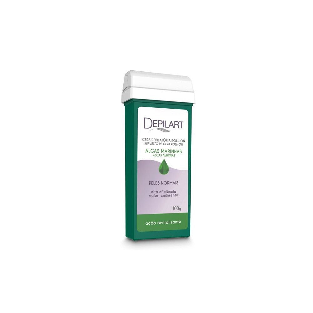 Cera Depilatória Depilart Refil Roll-on Algas Marinhas 100g