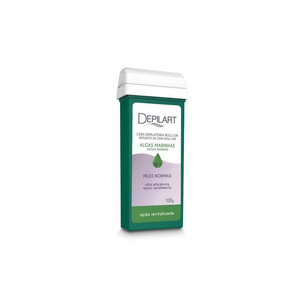 Cera Depilatória Depilart Refil Roll-on Algas Marinhas 100g