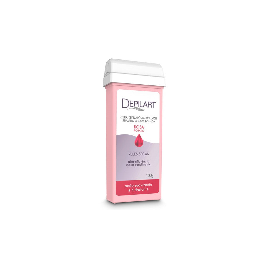 Cera Depilatória Depilart Refil Roll-on Rosa 100g