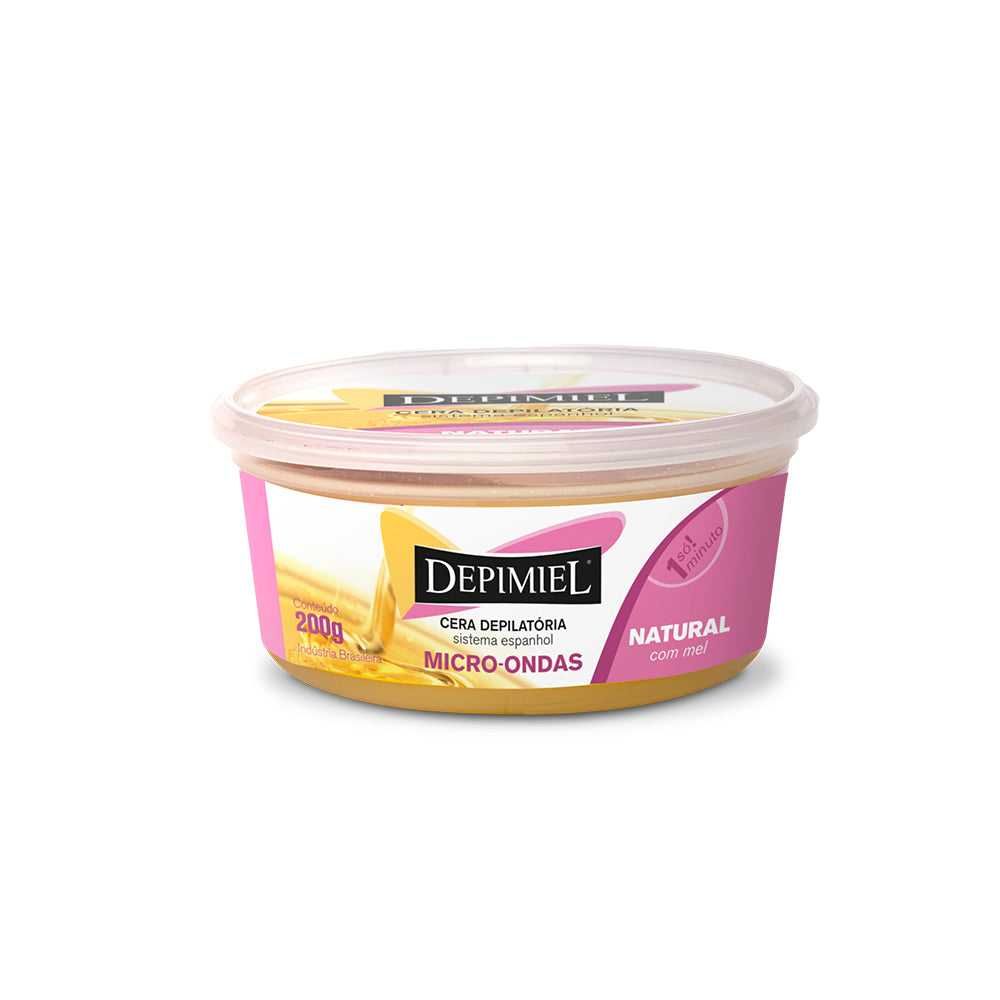 Cera Depilatória Depimiel para Micro-ondas Natural 200g