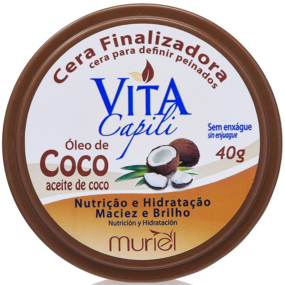 Cera Finalizadora Muriel Vita Capili Óleo de Coco 40g