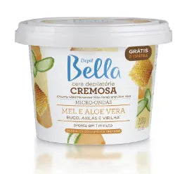 Cera Depilatória Depil Bella para Micro-ondas Mel e Aloe Vera 200g
