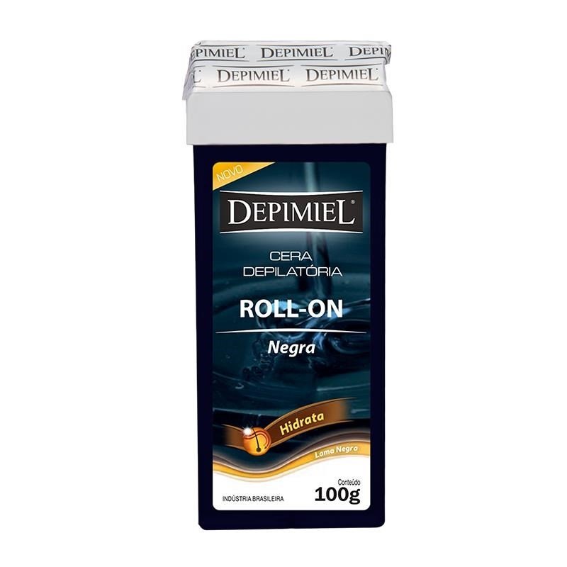 Cera Depilatória Depimiel Roll-on Negra 100g