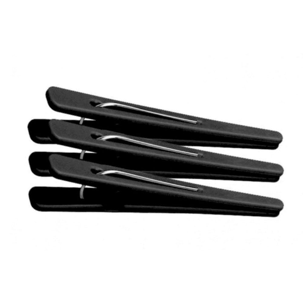 Clips Plástico Santa Clara para Cabelo Preto 12 Unidades