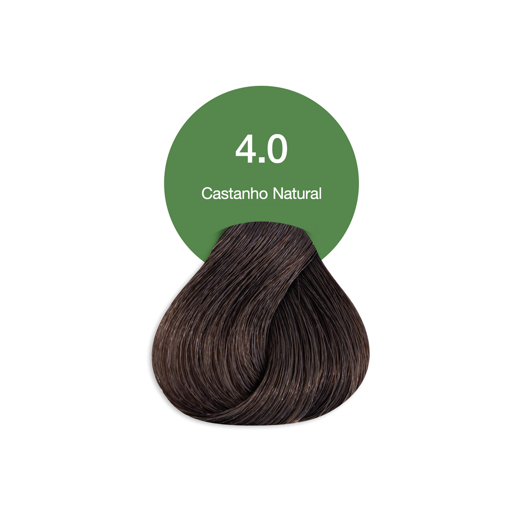 Coloração Creme Permanente Vegana Acquaflora 4.0 Castanho Natural