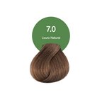 Coloração Creme Permanente Vegana Acquaflora 7.0 Louro Natural Acinzentado 60g