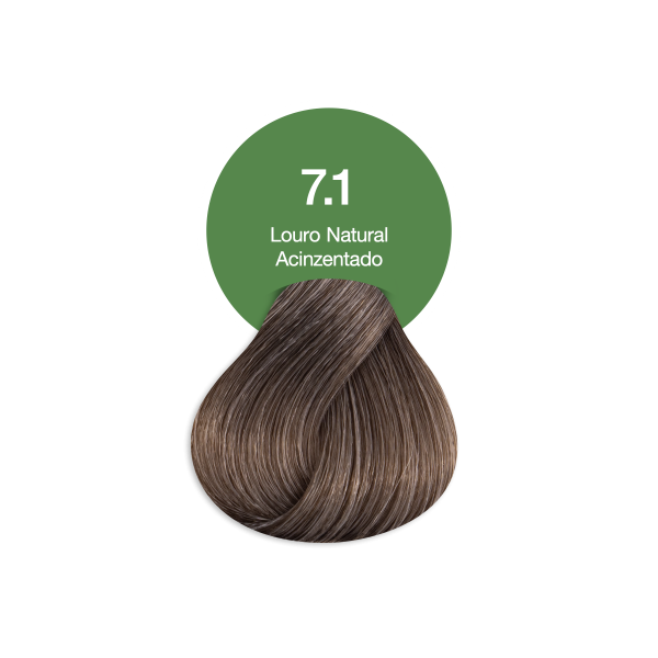 Coloração Permanente Acquaflora Louro Natural Acinzentado 7.1