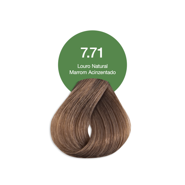Coloração Permanente Acquaflora Louro Natural Marrom 7.7