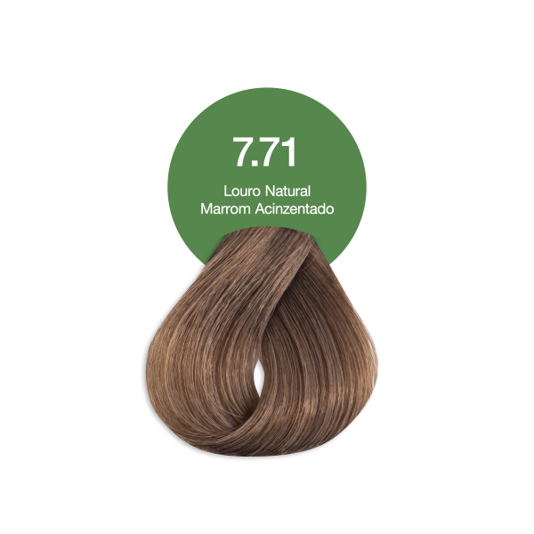 Coloração Permanente Acquaflora Louro Natural Marrom 7.7