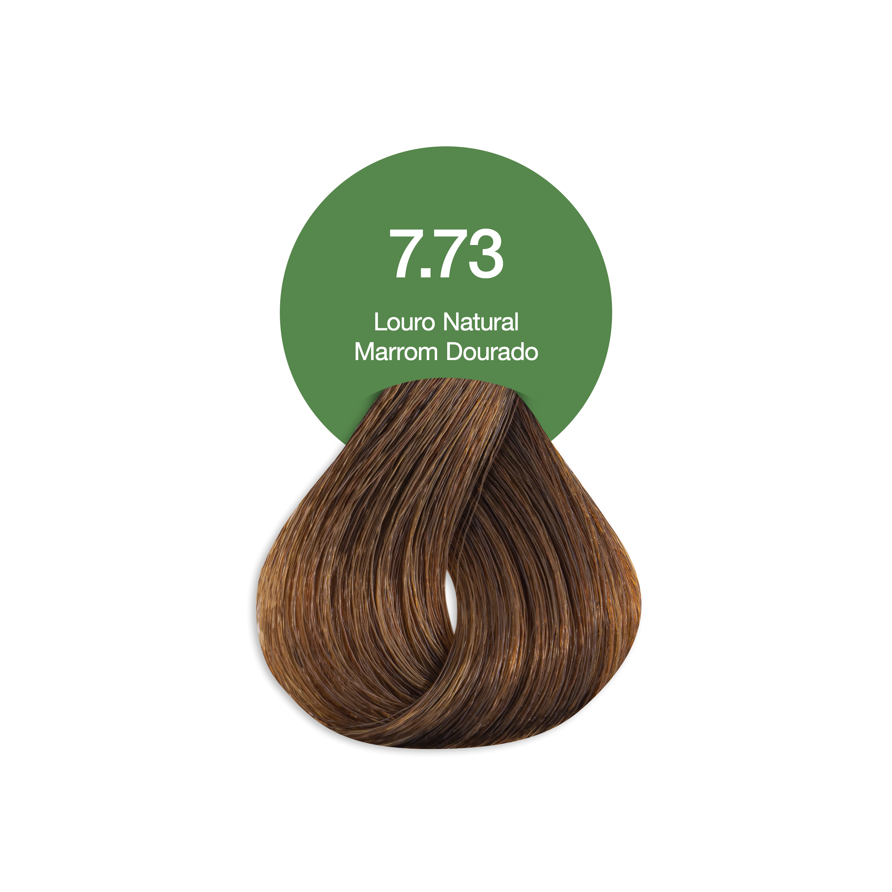 Coloração Creme Permanente Vegana Acquaflora 7.73 Louro Natural Marrom Dourado 60g