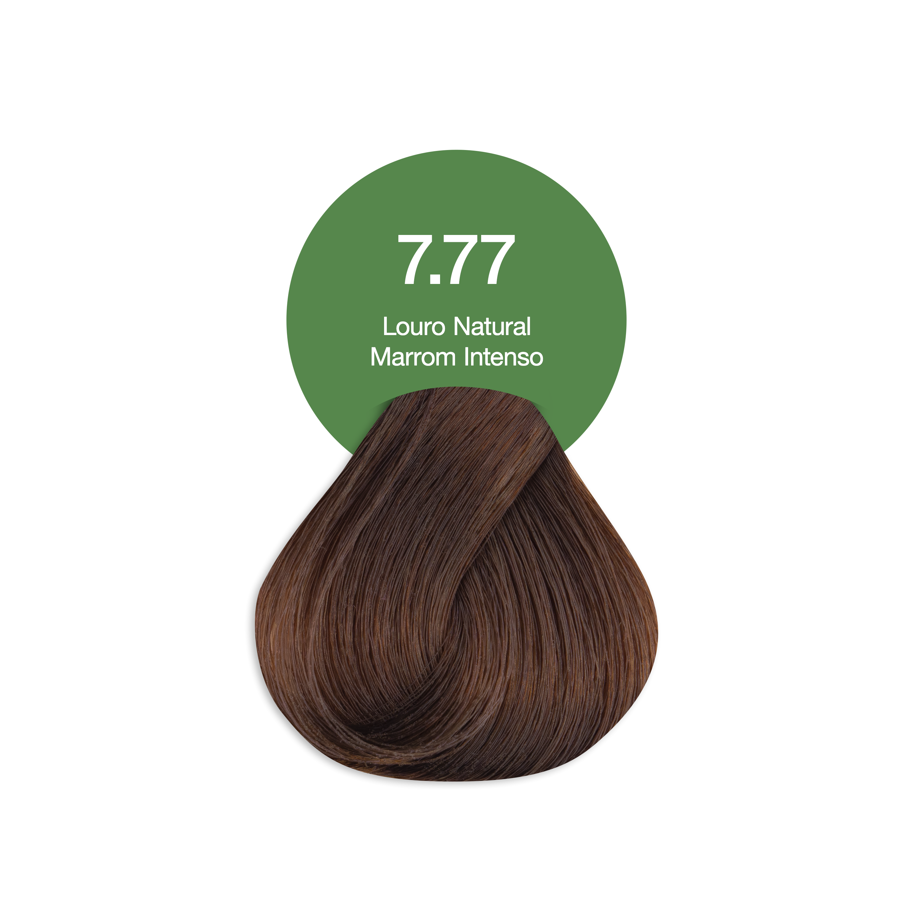Coloração Creme Permanente Vegana Acquaflora 7.77 Louro Natural Marrom Intenso 60g