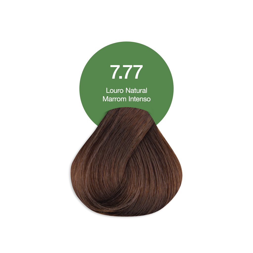 Coloração Creme Permanente Vegana Acquaflora 7.77 Louro Natural Marrom Intenso 60g