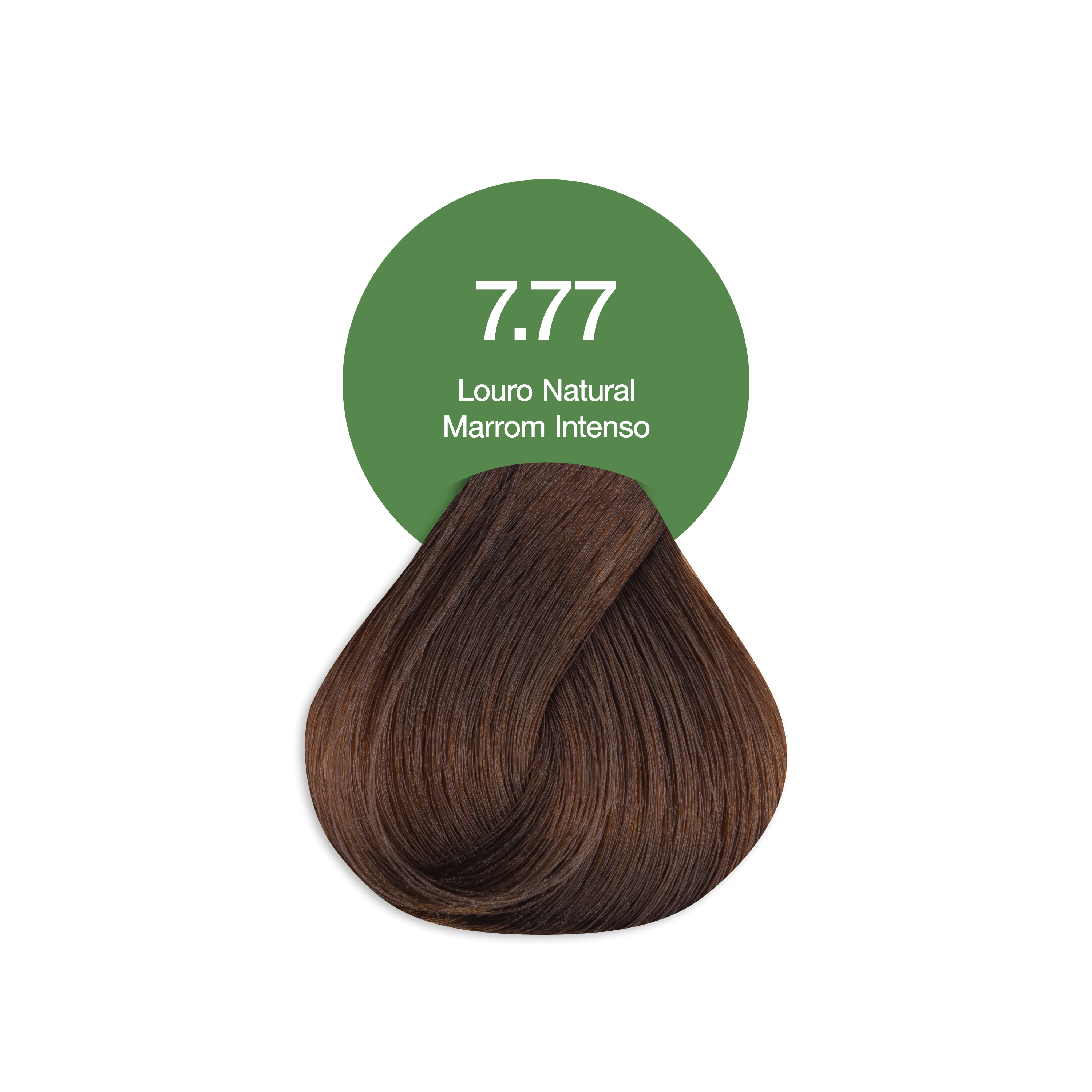 Coloração Creme Permanente Vegana Acquaflora 7.77 Louro Natural Marrom Intenso 60g