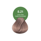 Coloração Permanente Vegana Acquaflora 8.21 Louro Claro Irisado Acinzentado 60g