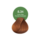 Coloração Creme Permanente Vegana Acquaflora 8.34 Louro Claro Dourado Acobreado