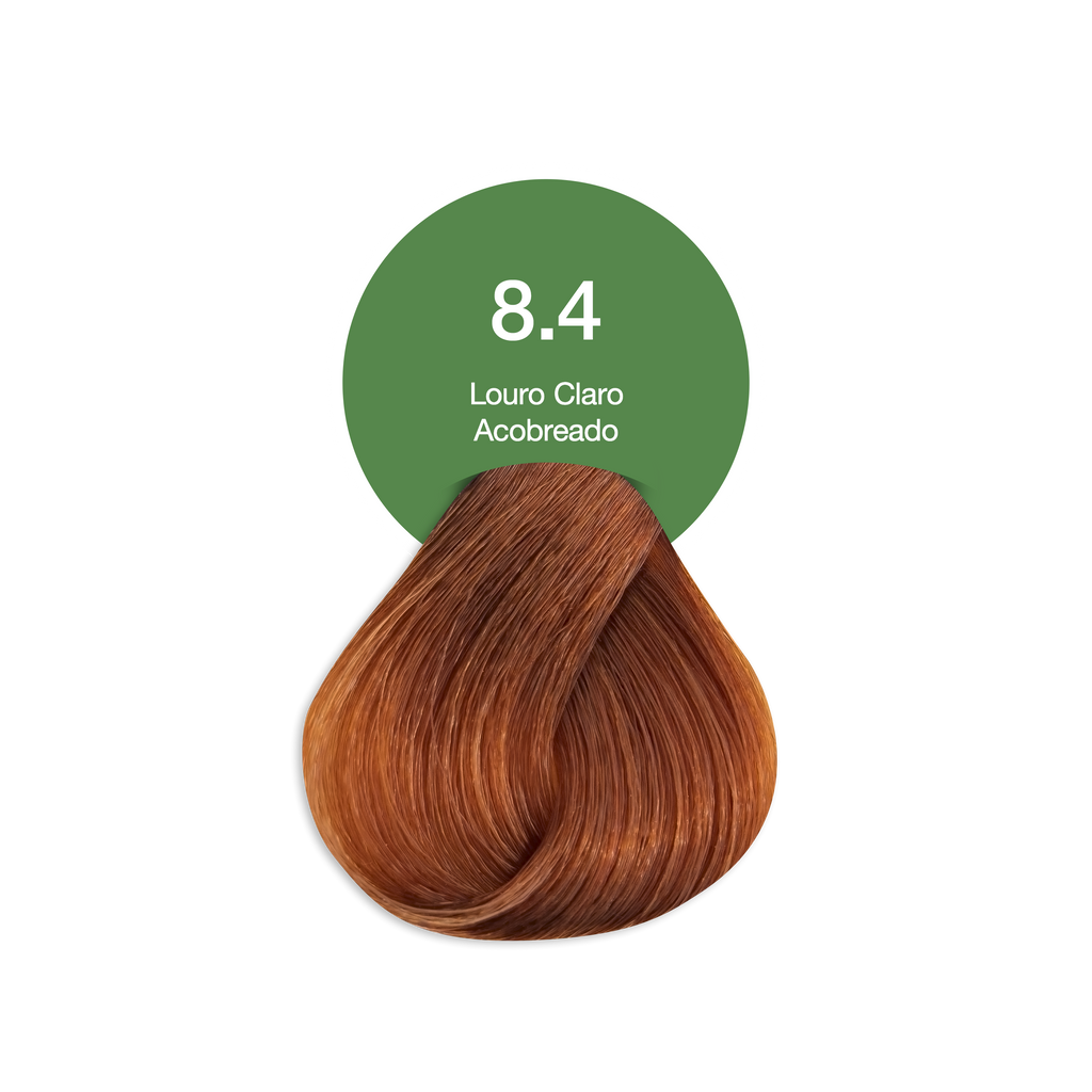 Coloração Permanente Acquaflora Louro Claro Acobreado 8.4