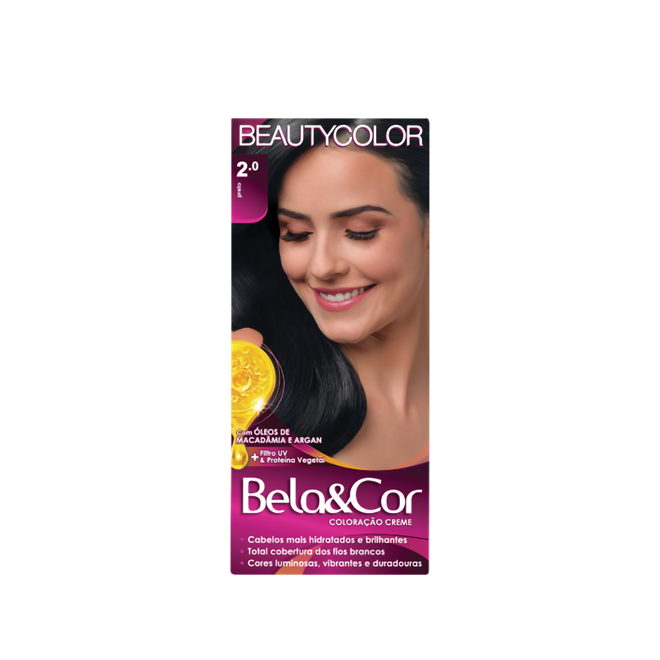 Coloração Creme Bela e Cor Mini Kit Cor 2.0