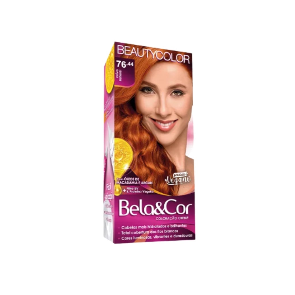 Coloração Creme Bela e Cor Mini Kit Cor 7.64